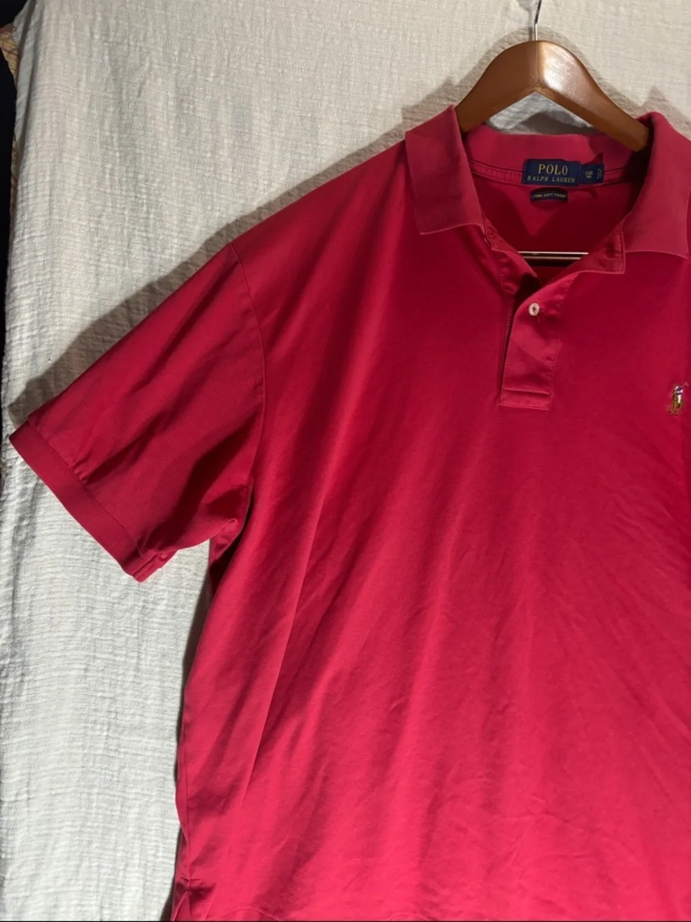 Polo by Ralph Lauren Red Short-Sleeve Classic Polo color pony, big and tall size